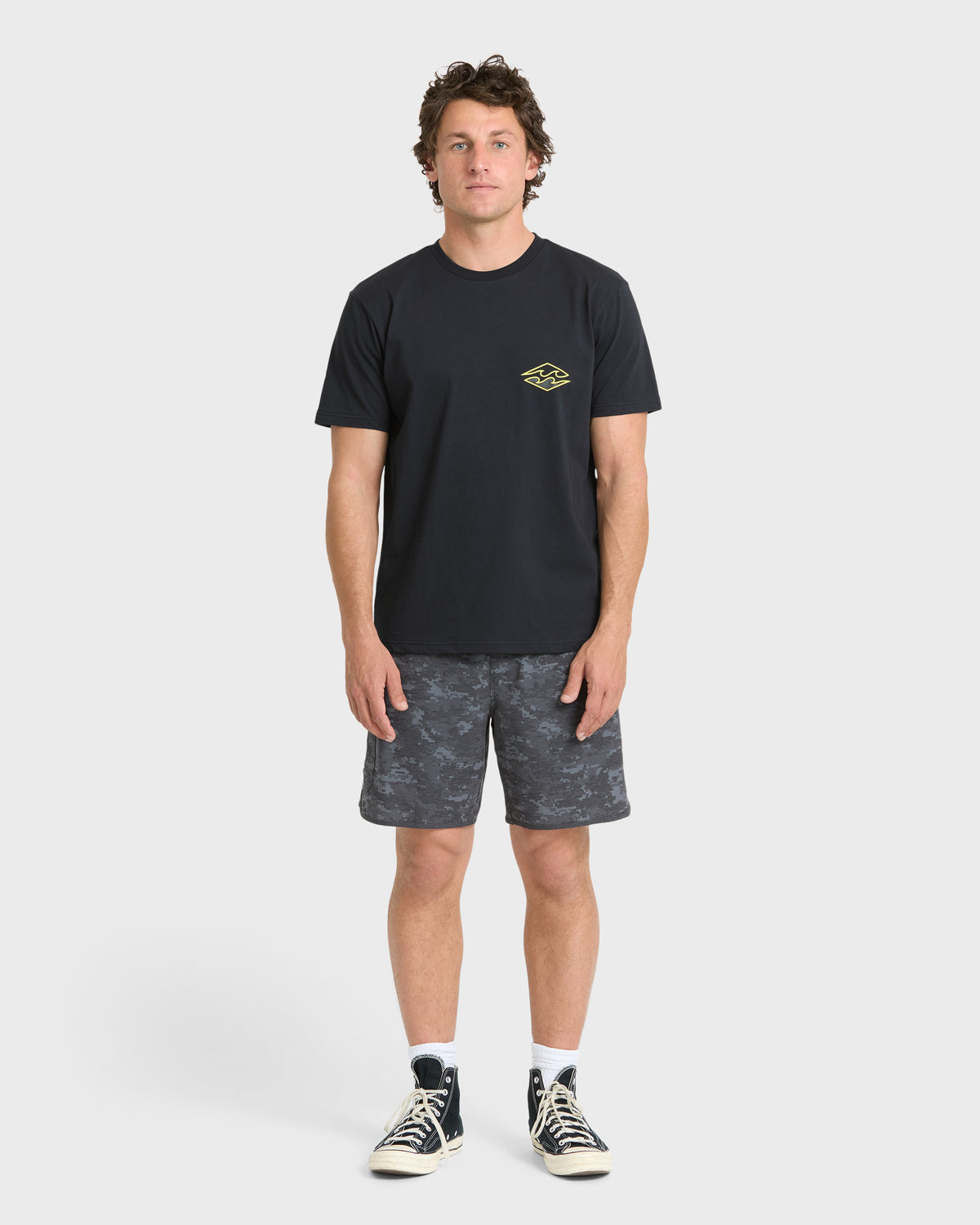 
Blueprint Flip Short Sleeve Knit T-Shirt - Black