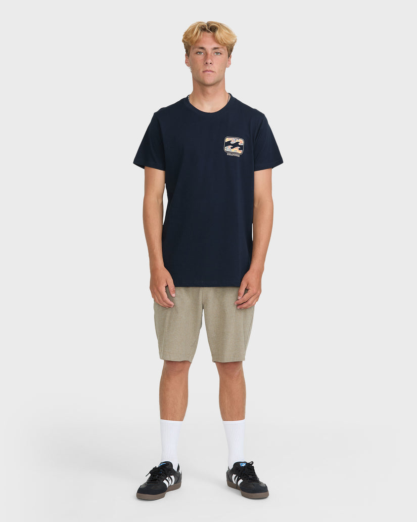 Crayon-Wave-California-Short-Sleeve-Cotton-T-Shirt-Navy-3