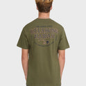 Island Chain Hawaii Short Sleeve Cotton T-Shirt - Military