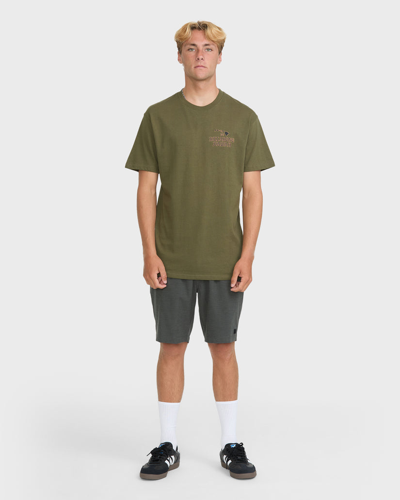 Island-Chain-Hawaii-Short-Sleeve-Cotton-T-Shirt-Military-3