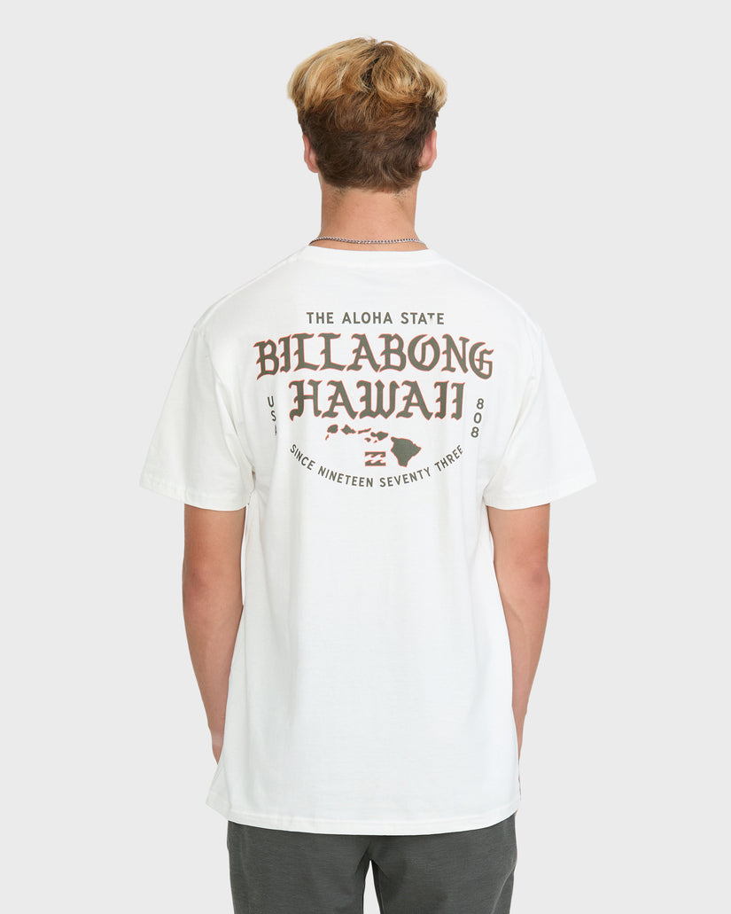 Island-Chain-Hawaii-Short-Sleeve-Cotton-T-Shirt-Off-White-2