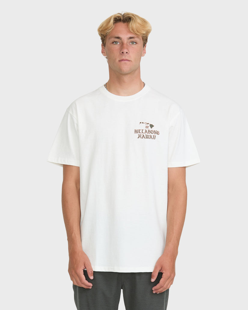 Island-Chain-Hawaii-Short-Sleeve-Cotton-T-Shirt-Off-White-1