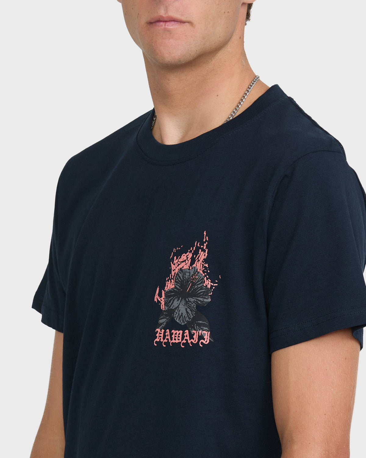 Oahu-Hawaii-Basic-Short-Sleeve-Knit-T-Shirt-Navy-5
