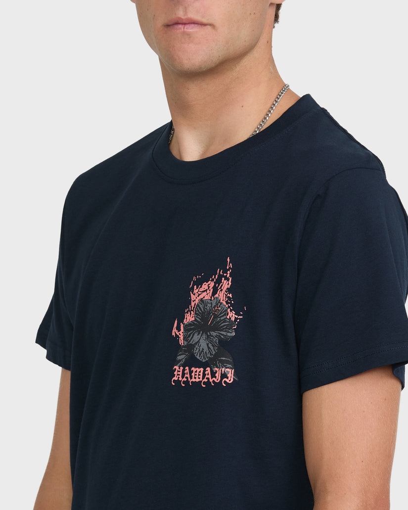 Oahu-Hawaii-Basic-Short-Sleeve-Knit-T-Shirt-Navy-5