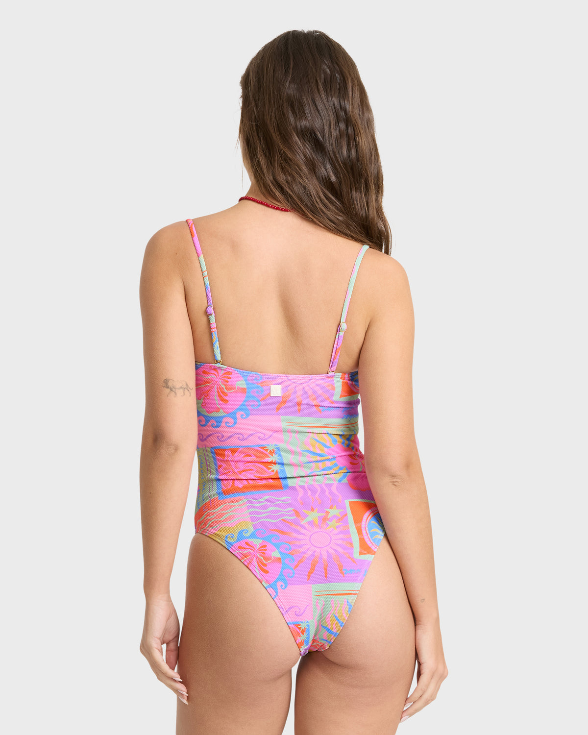 
Sunset Wave Hailey One-Piece Swimsuit - Pink Multi