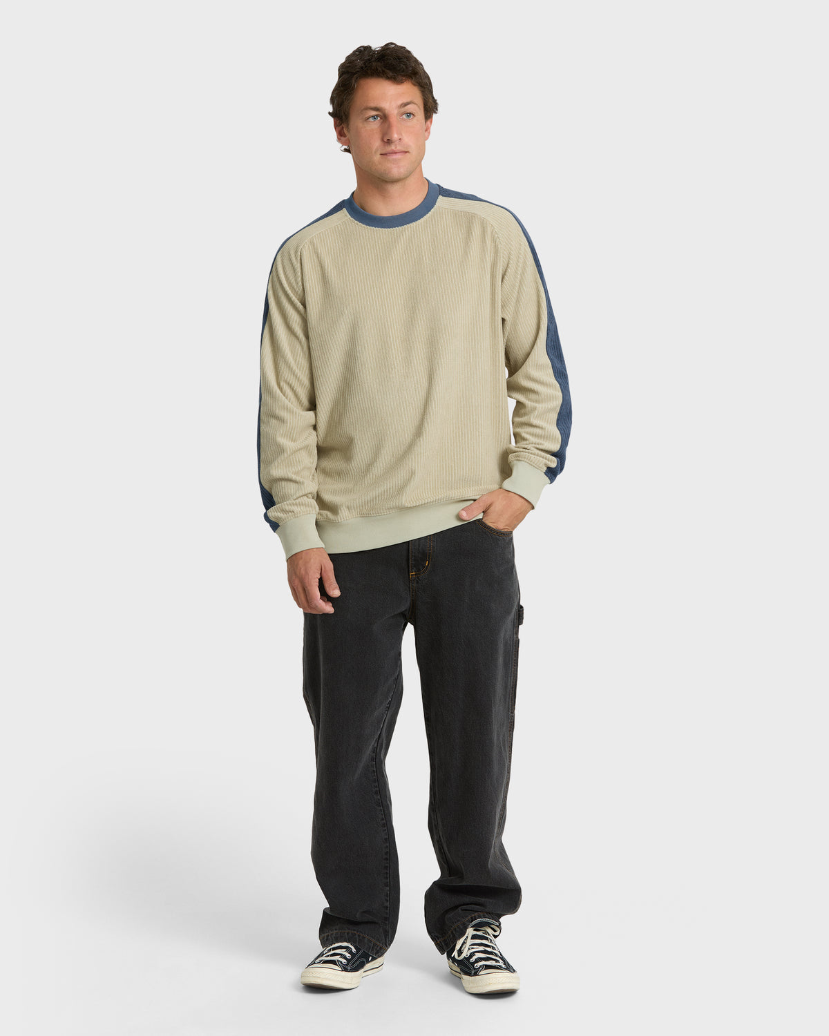 
Garage Crewneck Sweatshirt - Sand Khaki