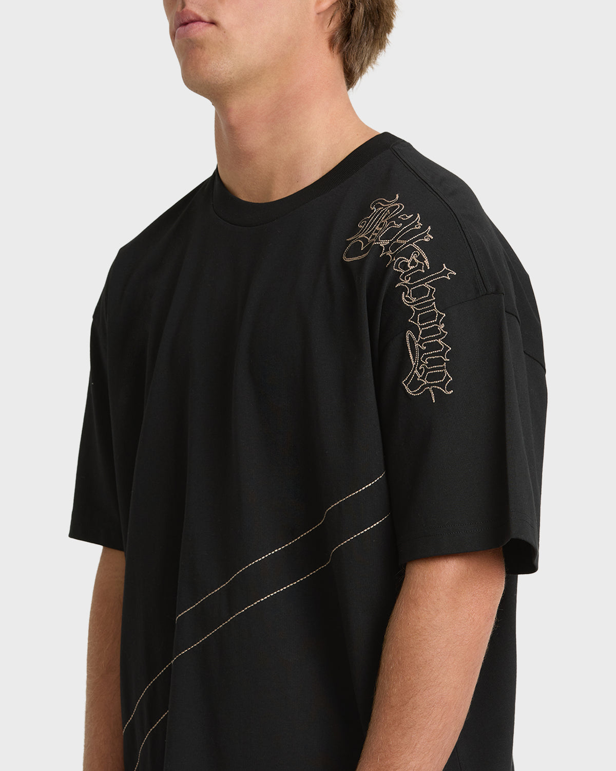 
Immortal Blast Short Sleeve Knit T-Shirt - Black