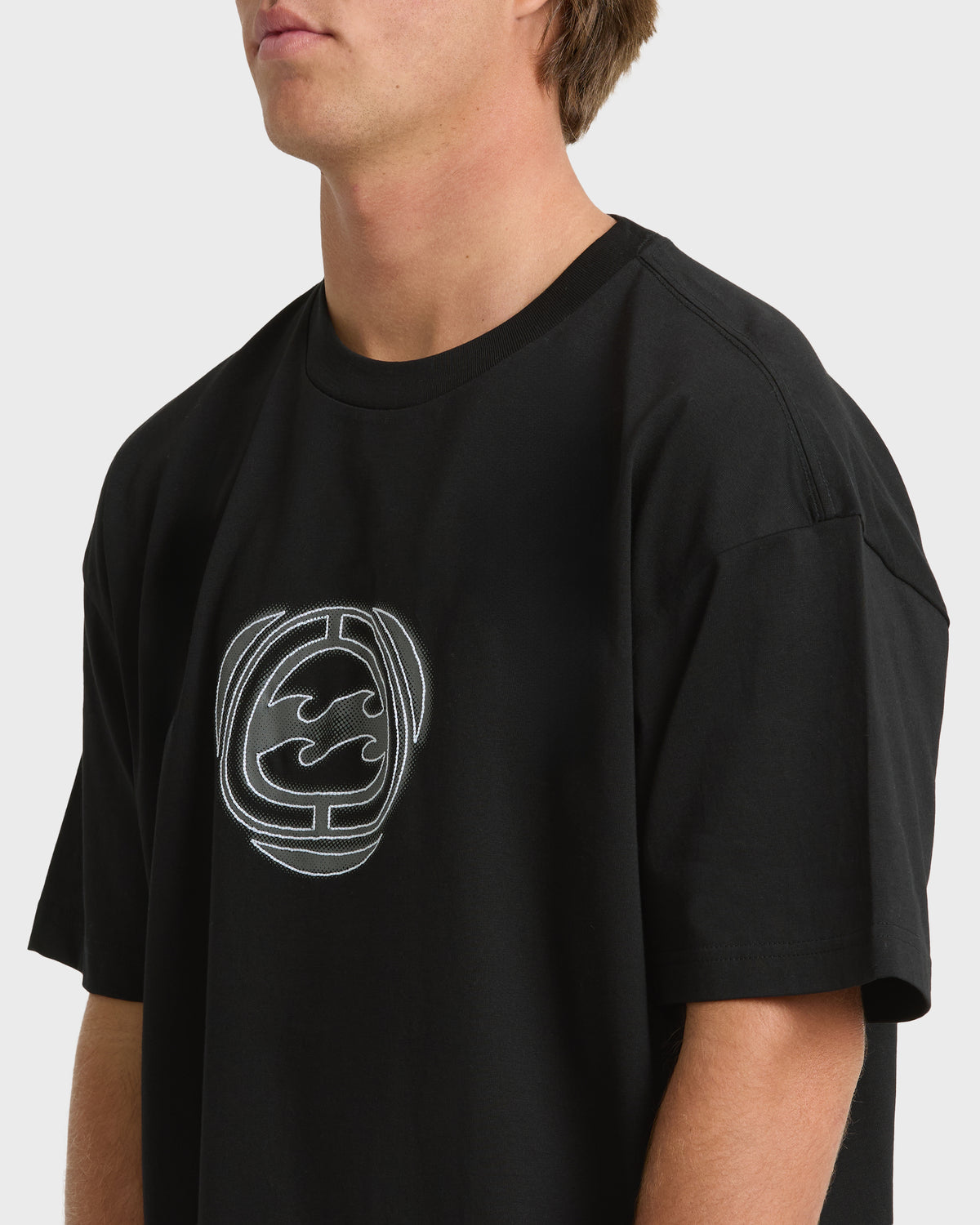 
Spec Bio Wave Short Sleeve Knit T-Shirt - Black