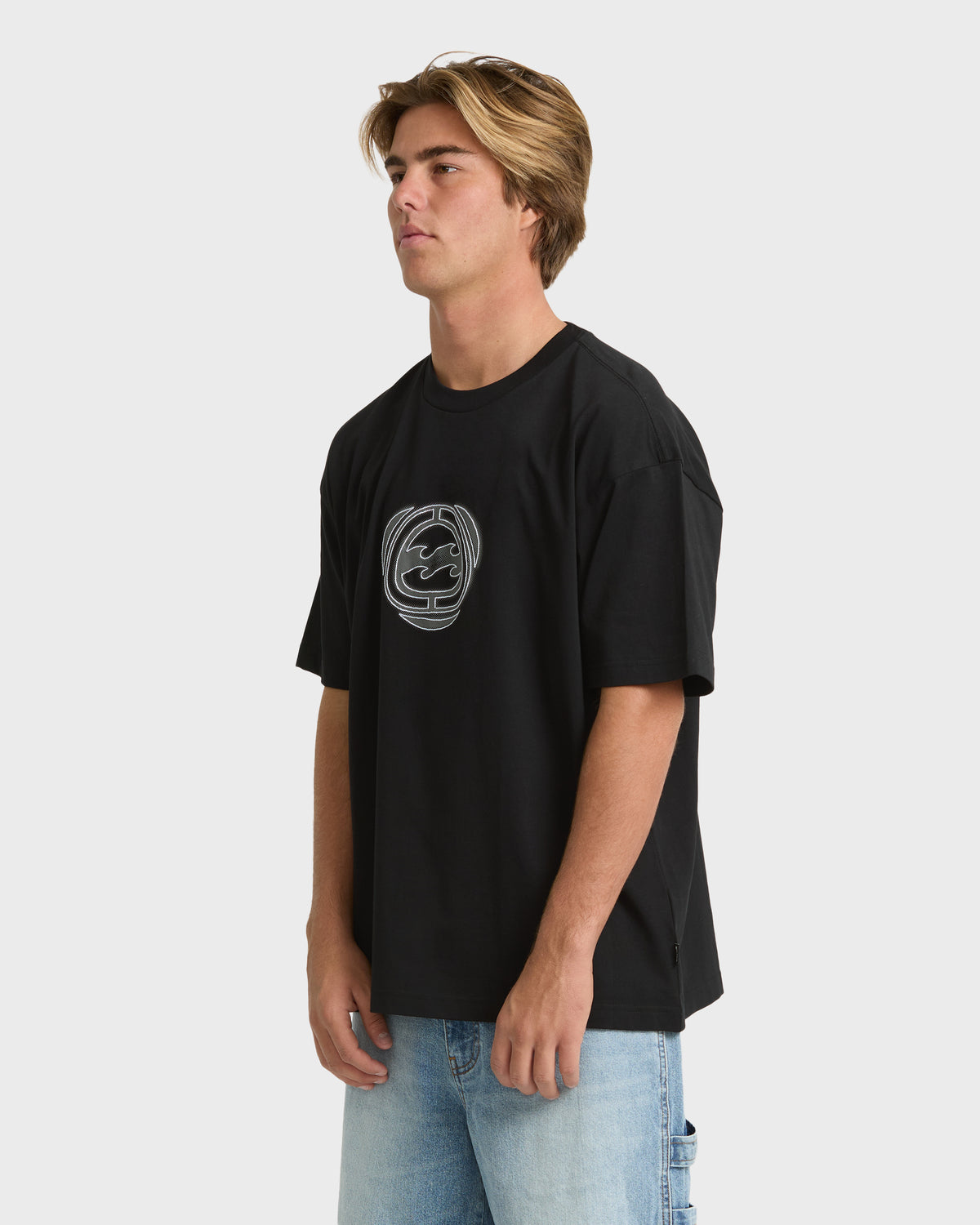 
Spec Bio Wave Short Sleeve Knit T-Shirt - Black