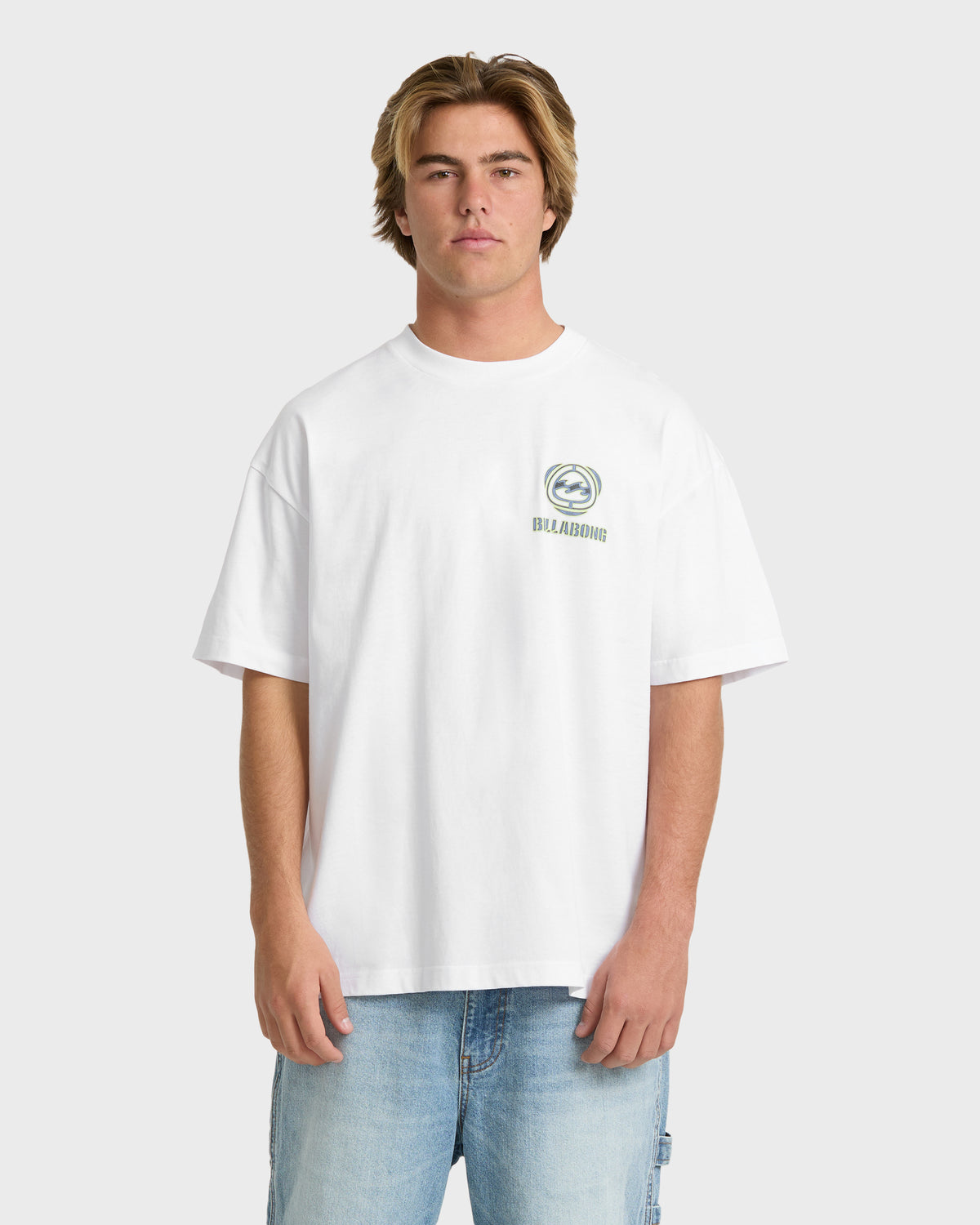 
Spec Halftone Short Sleeve Cotton T-Shirt - White