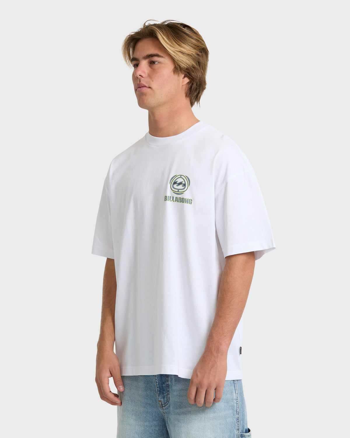 
Spec Halftone Short Sleeve Cotton T-Shirt - White