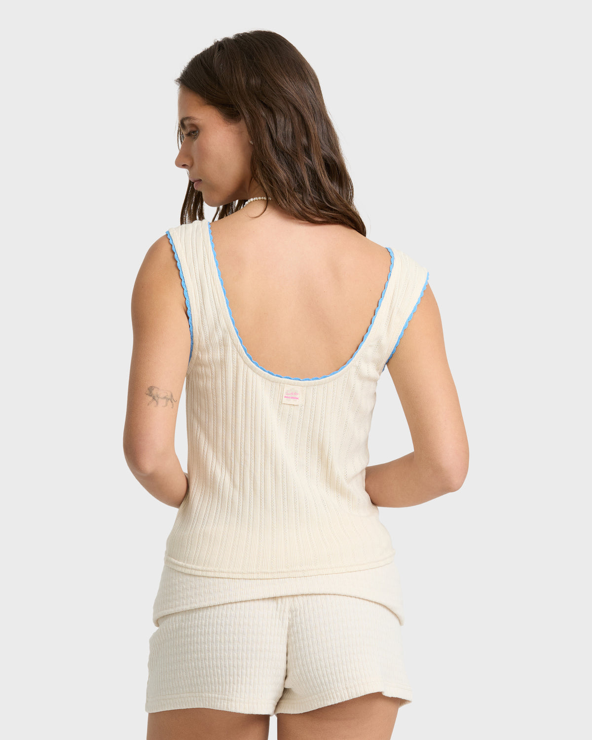 
Sunset Wave Tank Top - White Cap