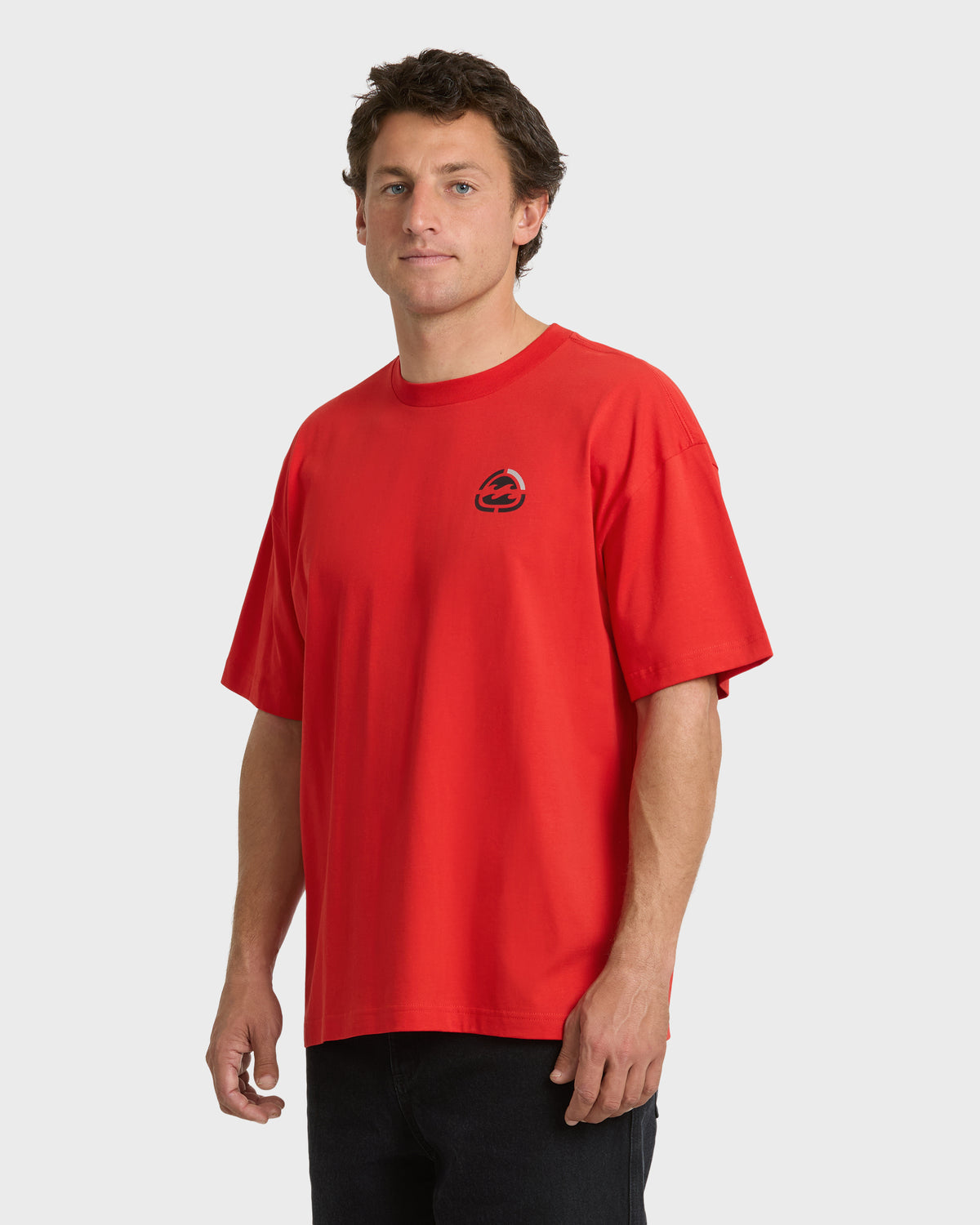 
Spec Tilt Short Sleeve Knit T-Shirt - Red