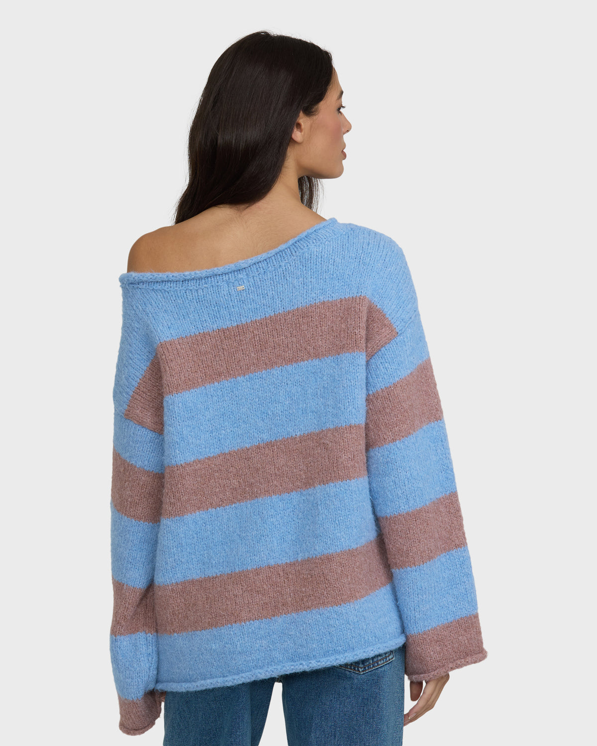 
Seascape Off Shoulder Sweater - Cornflower