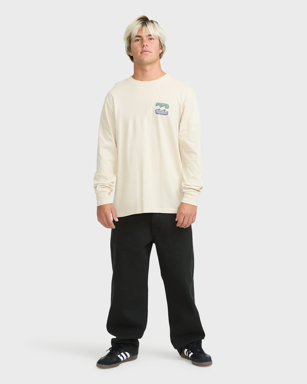 
Heritage Arch Premium Long Sleeve Knit T-Shirt - Oatmeal