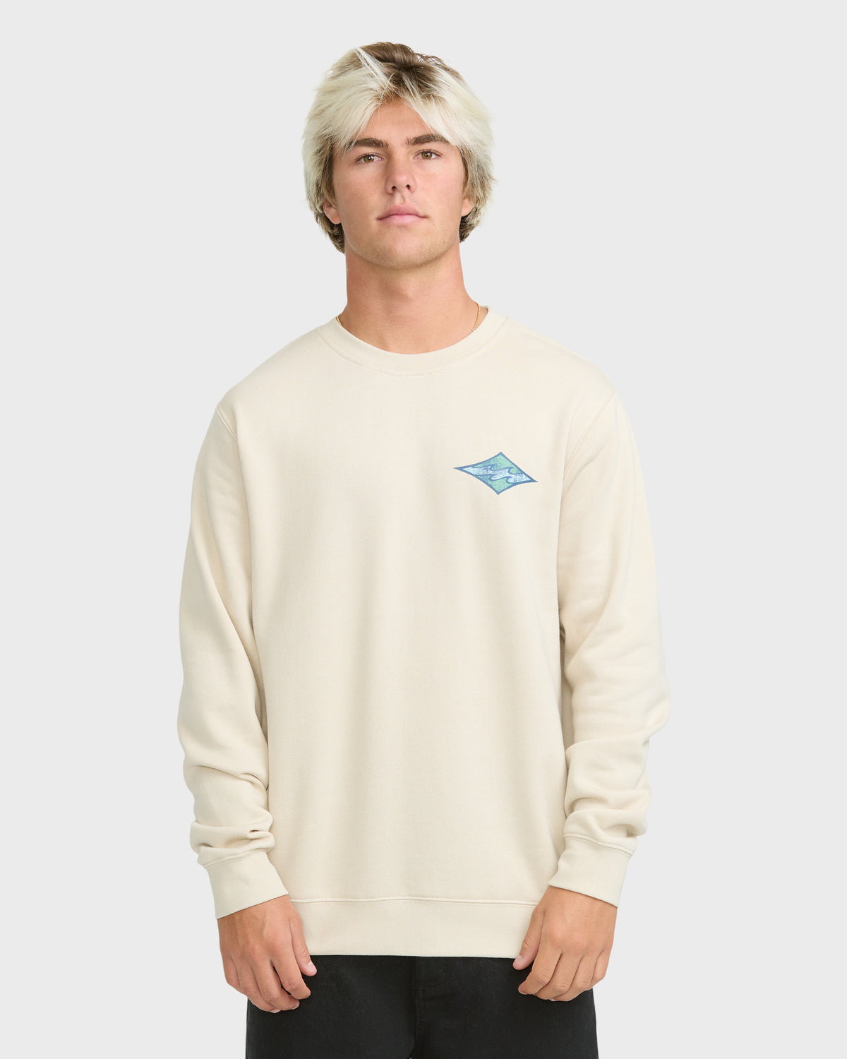 
Crayon Wave Crewneck Sweatshirt - Oatmeal