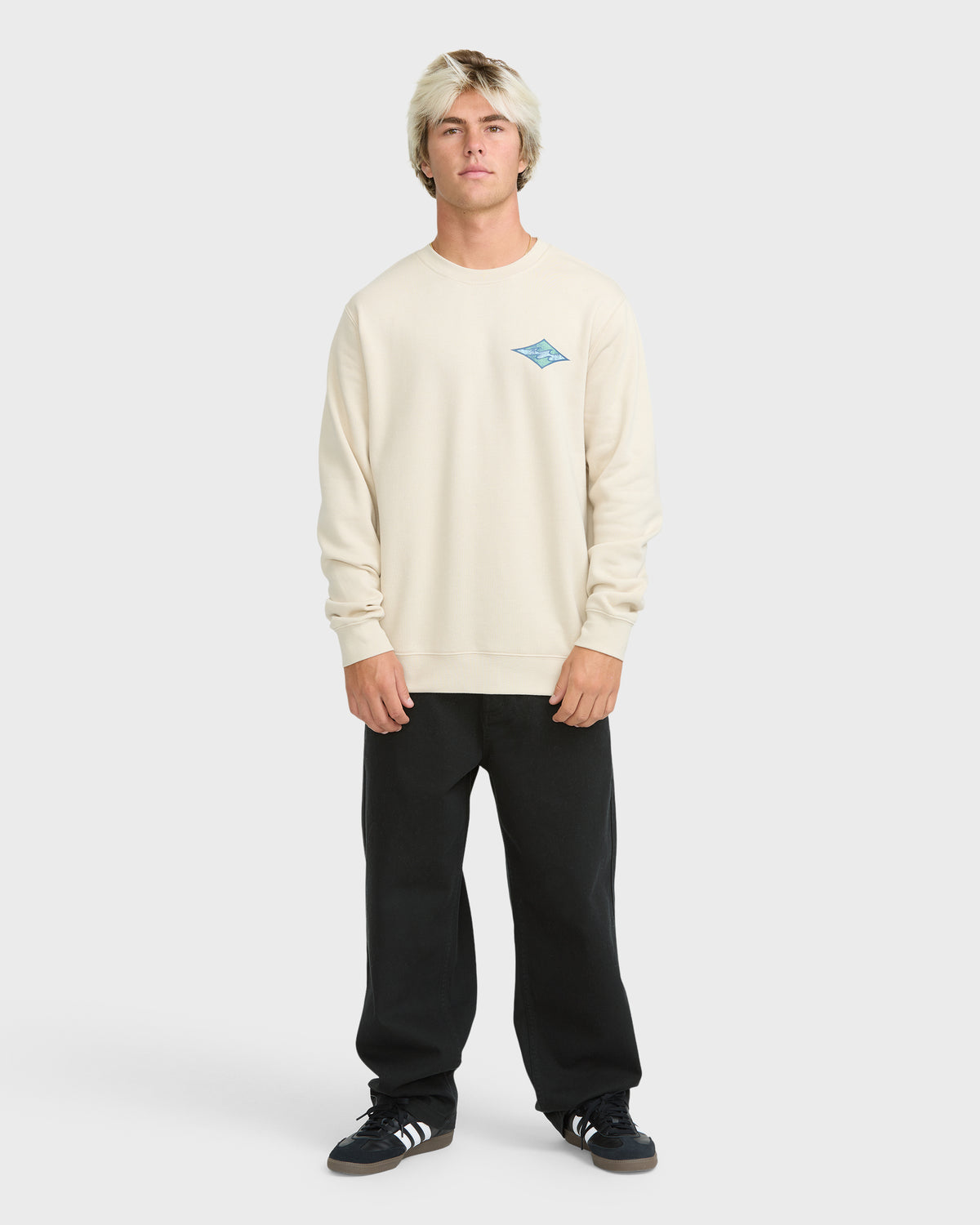 
Crayon Wave Crewneck Sweatshirt - Oatmeal