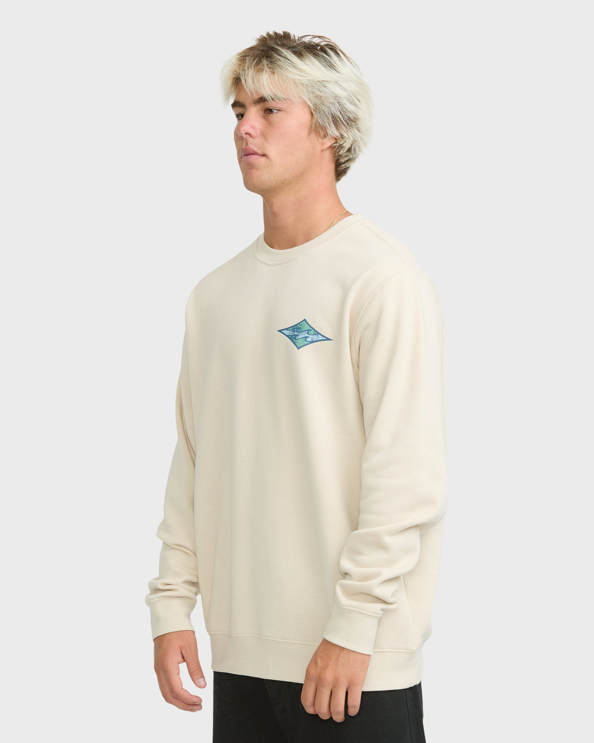 
Crayon Wave Crewneck Sweatshirt - Oatmeal