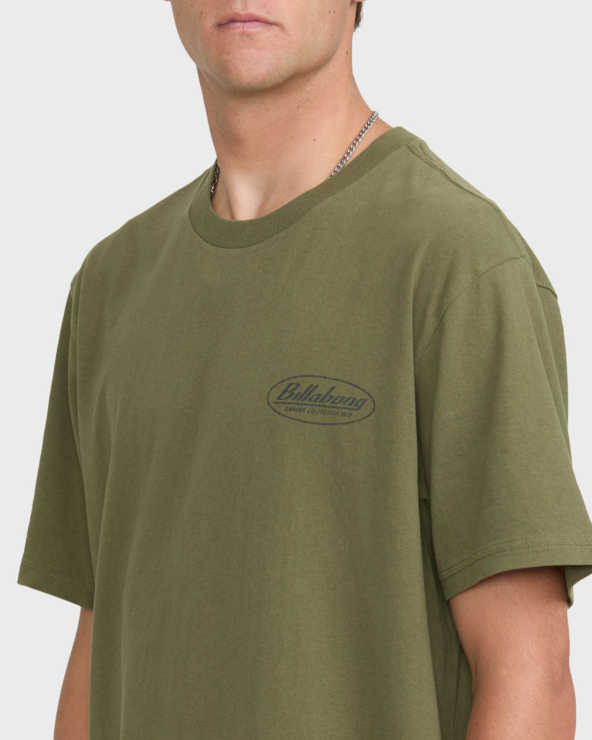 
Oval Garage Premium Short Sleeve Knit T-Shirt - Winter Moss