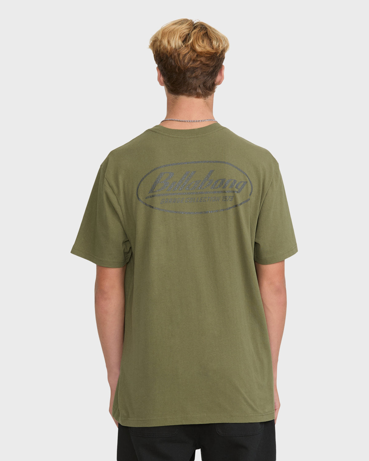 
Oval Garage Premium Short Sleeve Knit T-Shirt - Winter Moss