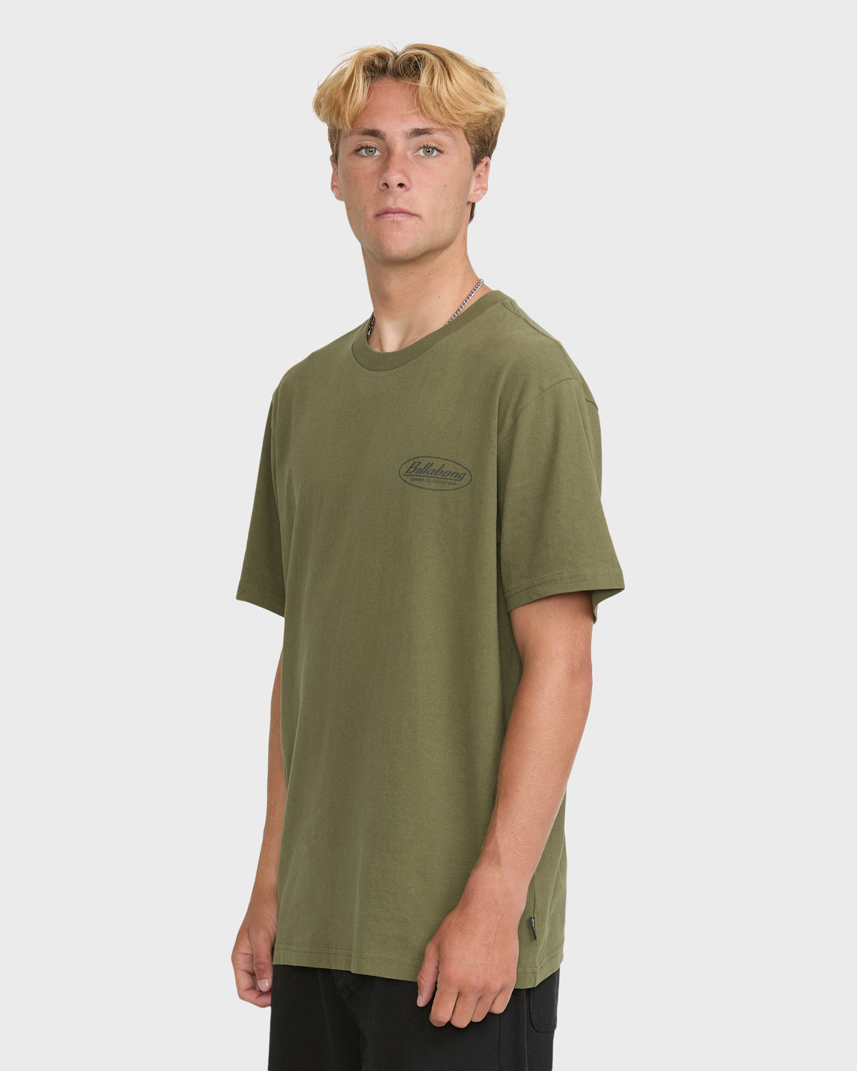 
Oval Garage Premium Short Sleeve Knit T-Shirt - Winter Moss