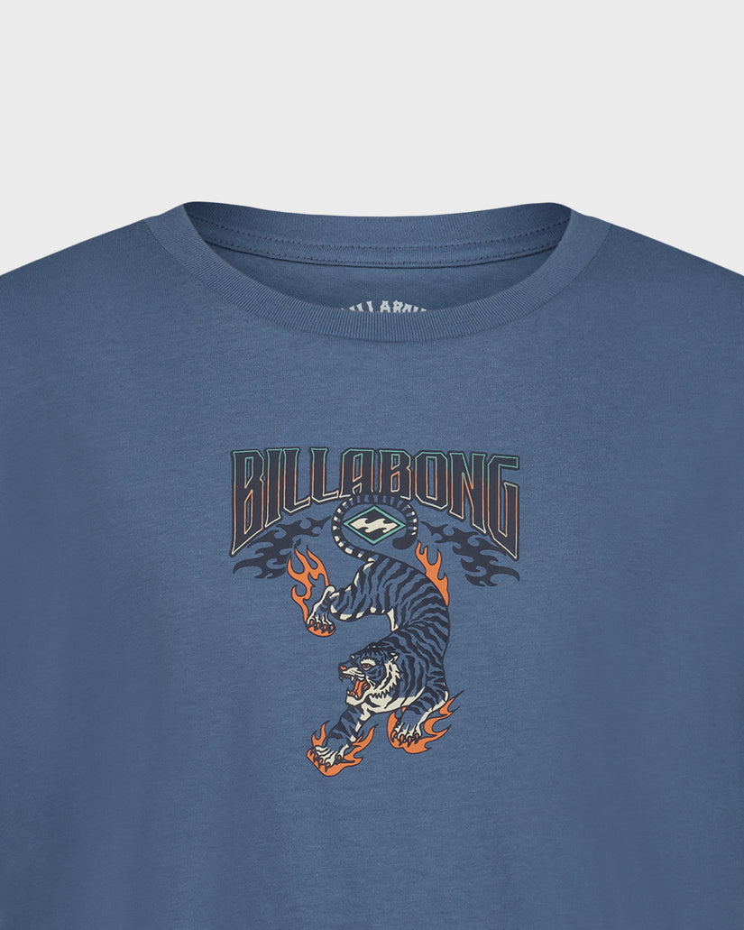 Little Boys Inferno Tiger Short Sleeve T-Shirt