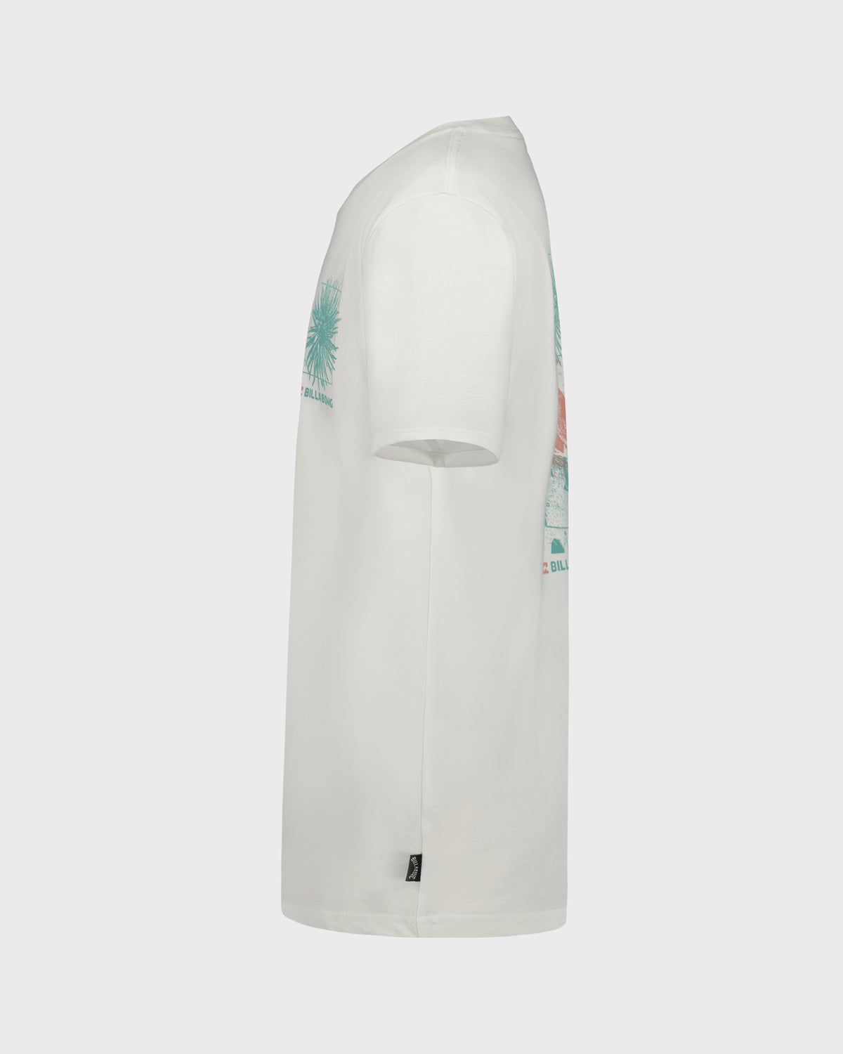 White dress with colorful design on a white background