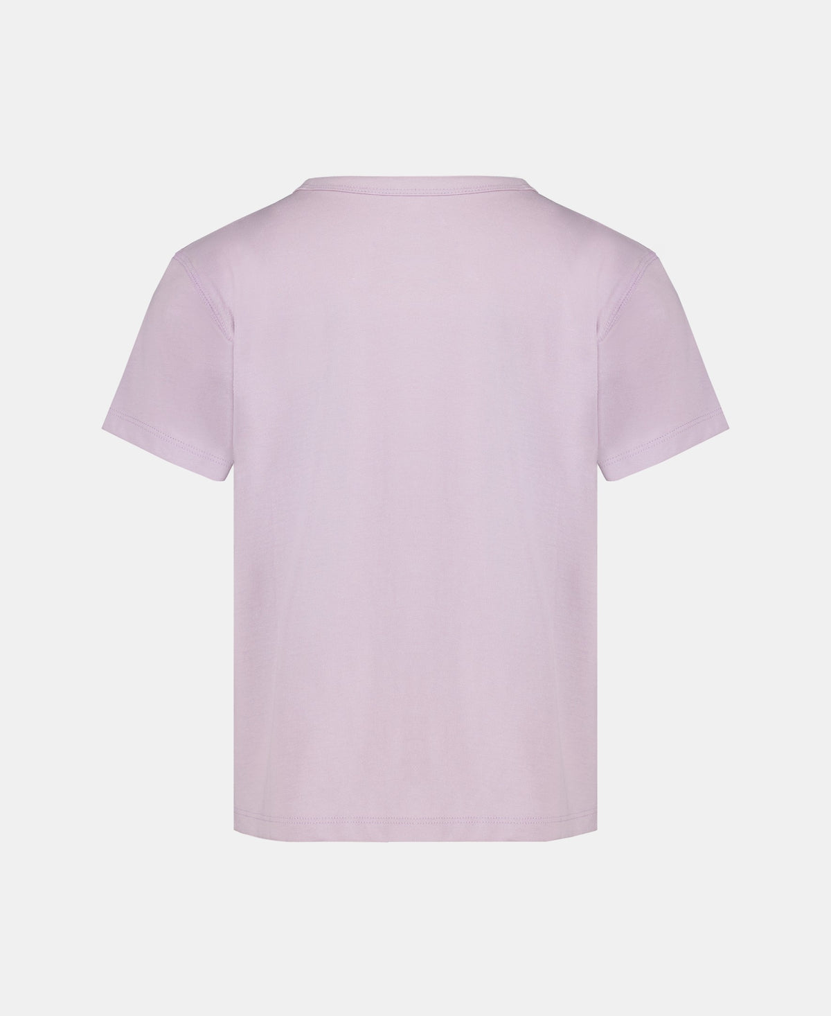 Light purple t-shirt on a white background