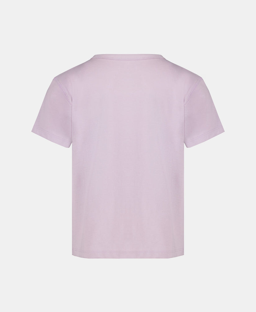 Light purple t-shirt on a white background