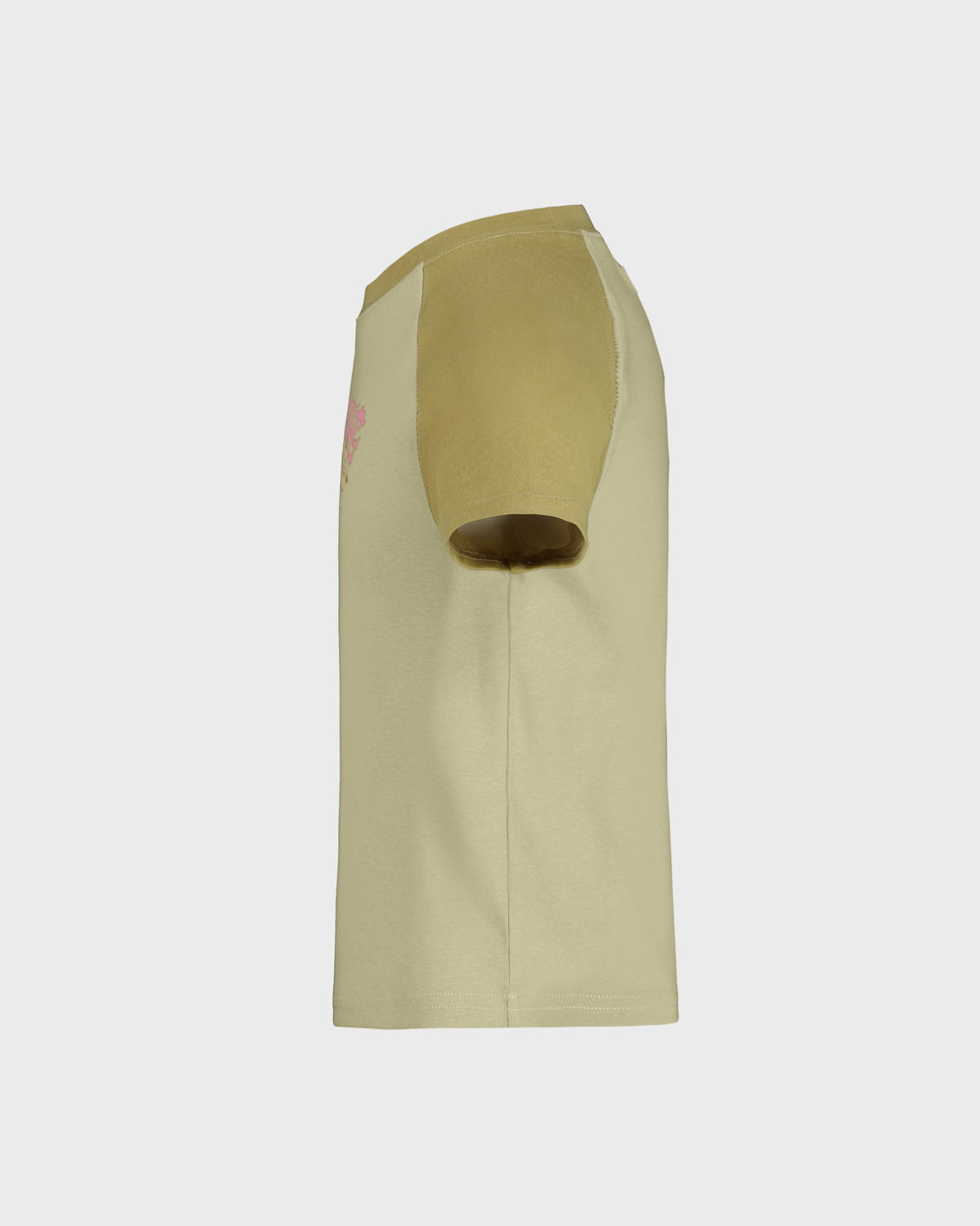Beige apron on a white background