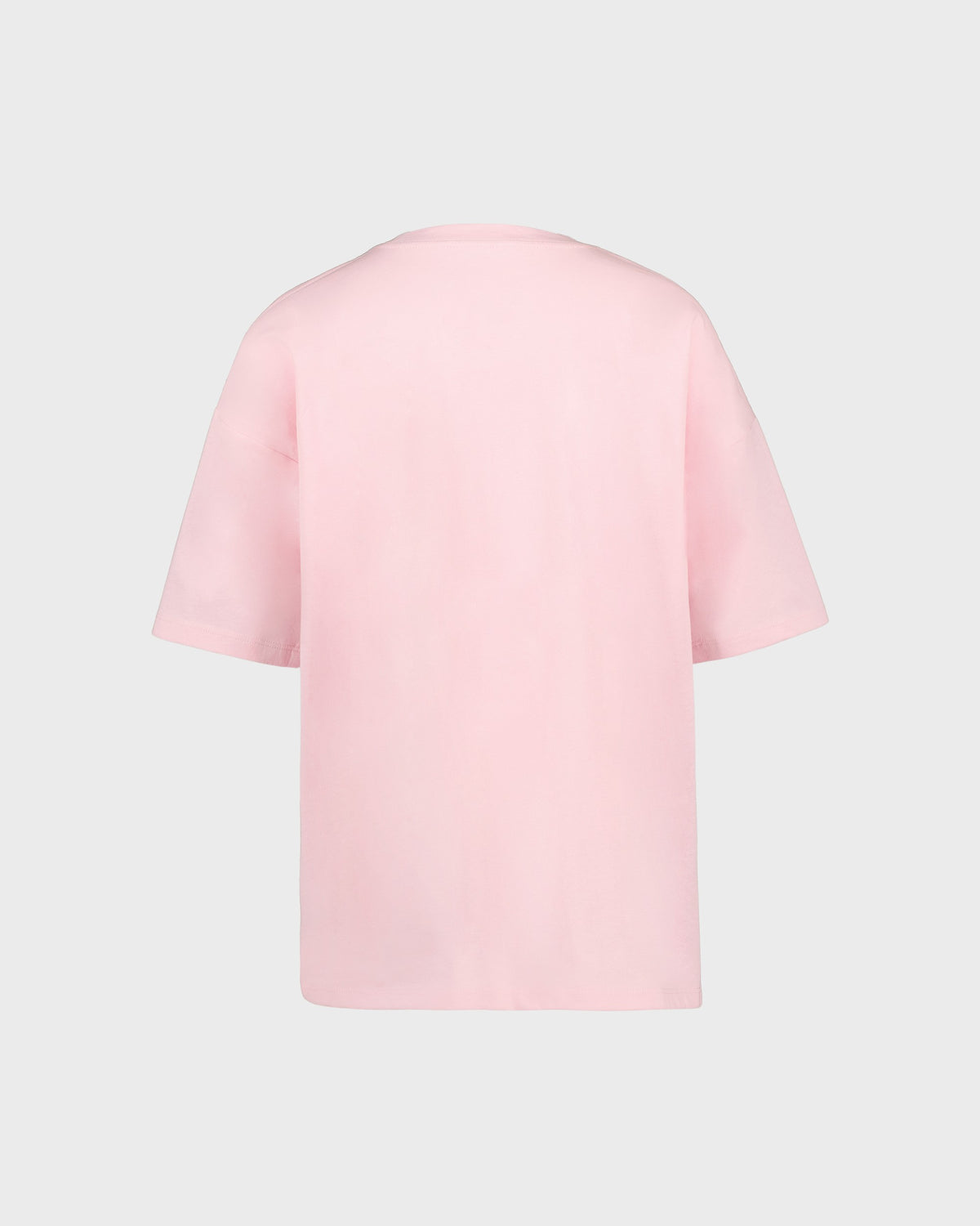 Pink blouse on a light gray background