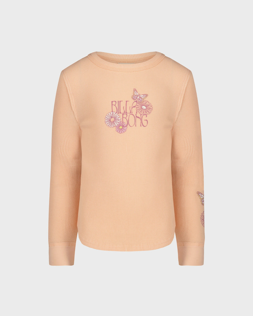 Beige sweater with floral embroidery on a light gray background
