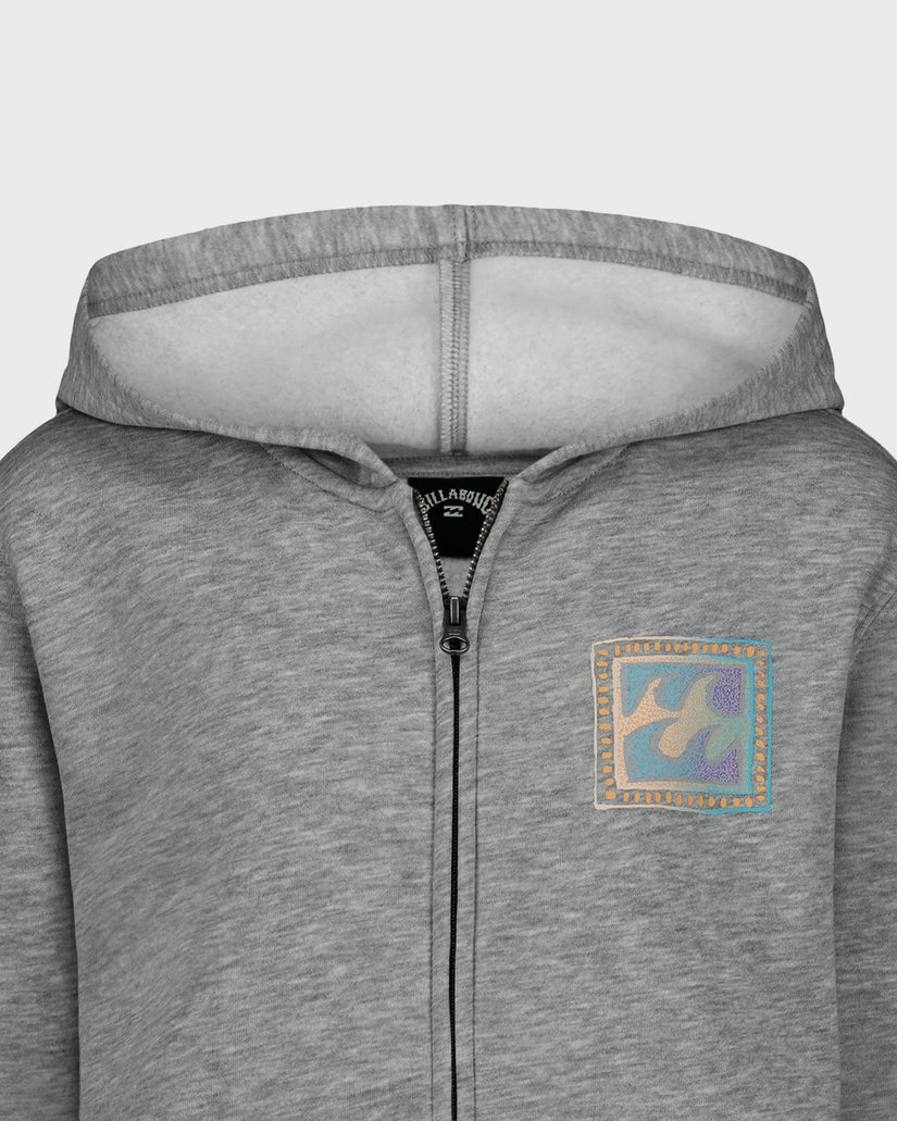 Little Boys Crayon Wave Full Zip Hoodie