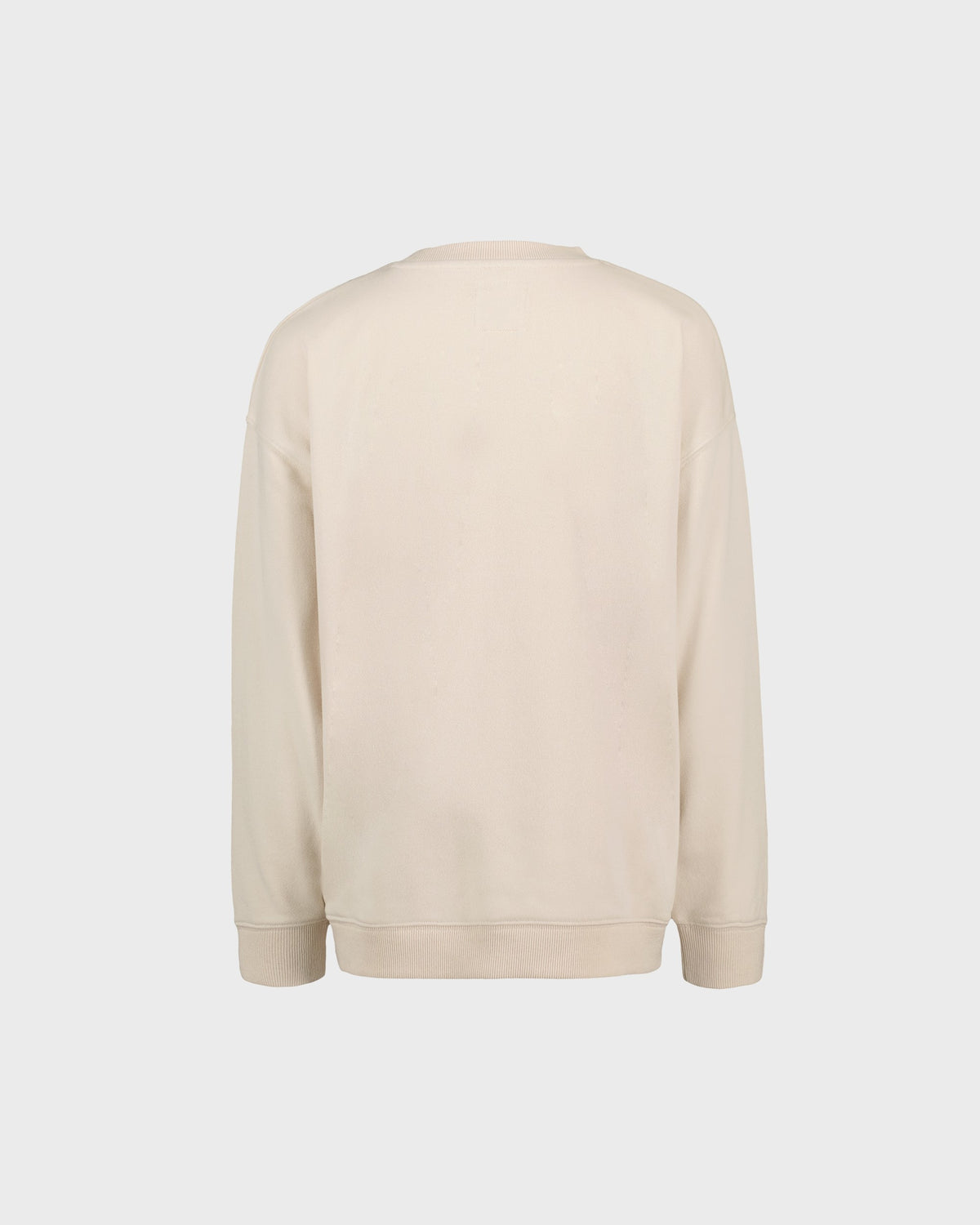 Beige sweatshirt on a light gray background