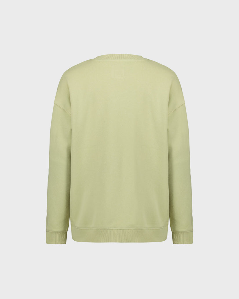 Light green sweatshirt on a white background