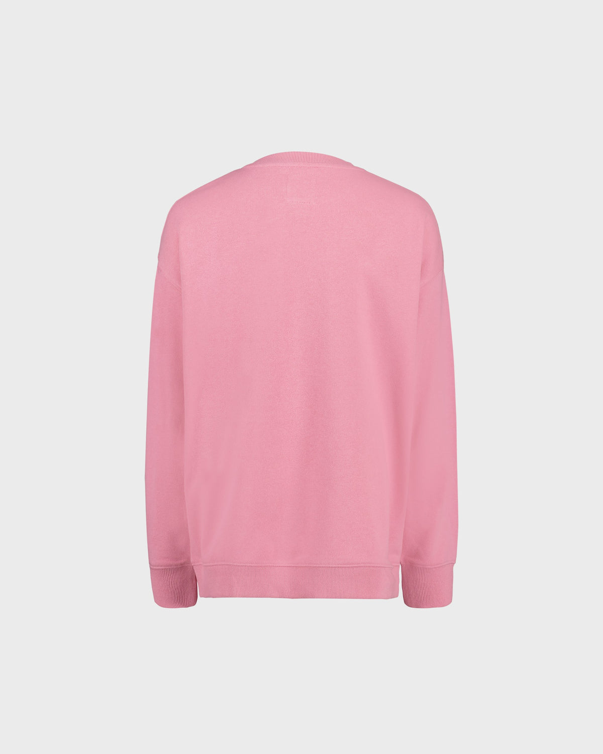 Pink sweatshirt on a light gray background