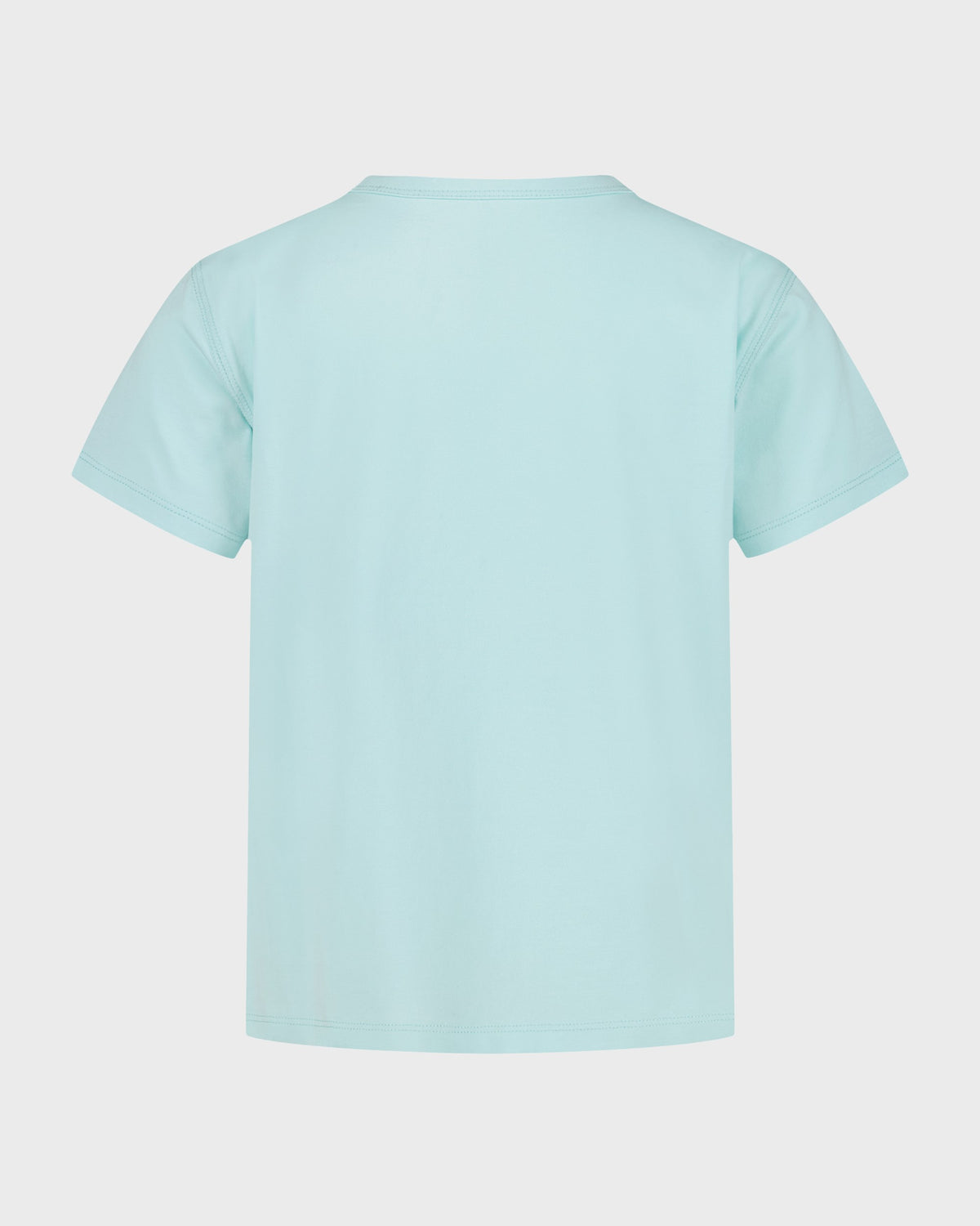 Light blue short-sleeve t-shirt with crew neckline, displayed flat against a neutral background.