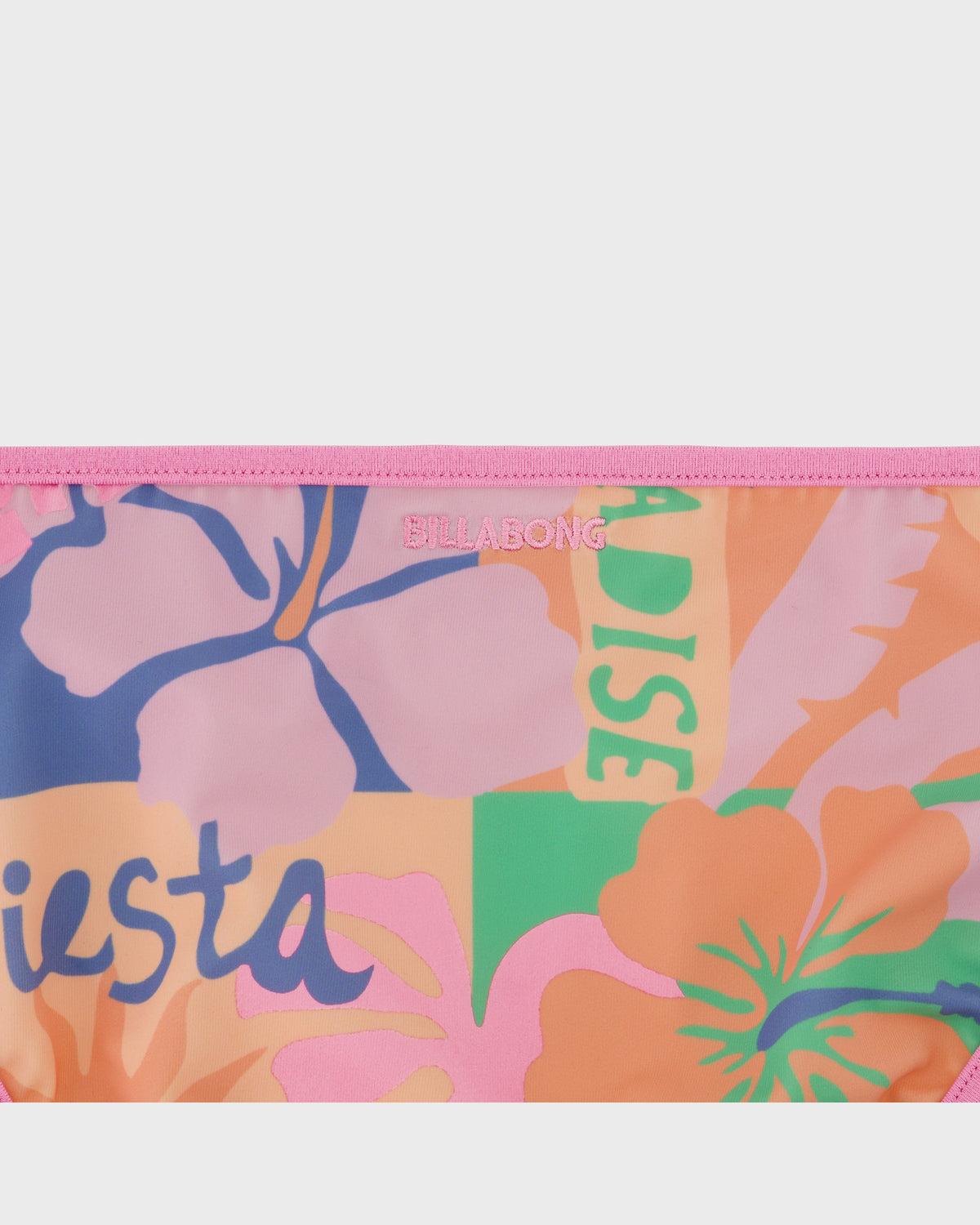 Colorful pencil case with floral design and 'Fiesta' text on a white background