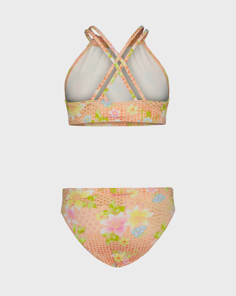 Girls Crazy For Coral Bikini Set