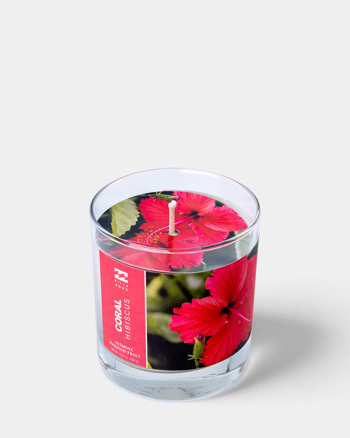 
Coral Hibiscus Soy Candle