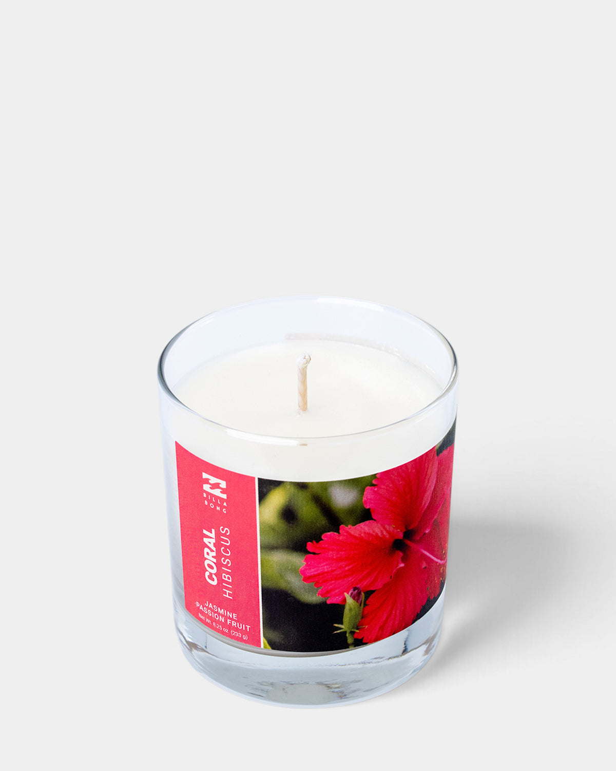 
Coral Hibiscus Soy Candle