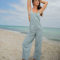 Pacific Time Jumpsuit - Blue Fog