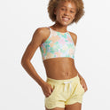 Girl's Mad For You Shorts - Mellow Yellow