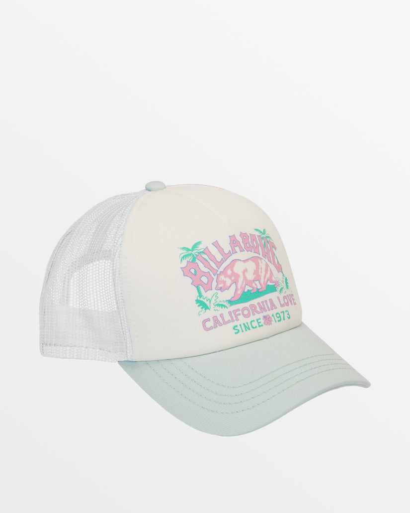 Girl's Pitstop Hat - Blue Glow