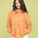 Sundown Sherpa Shacket - Camel
