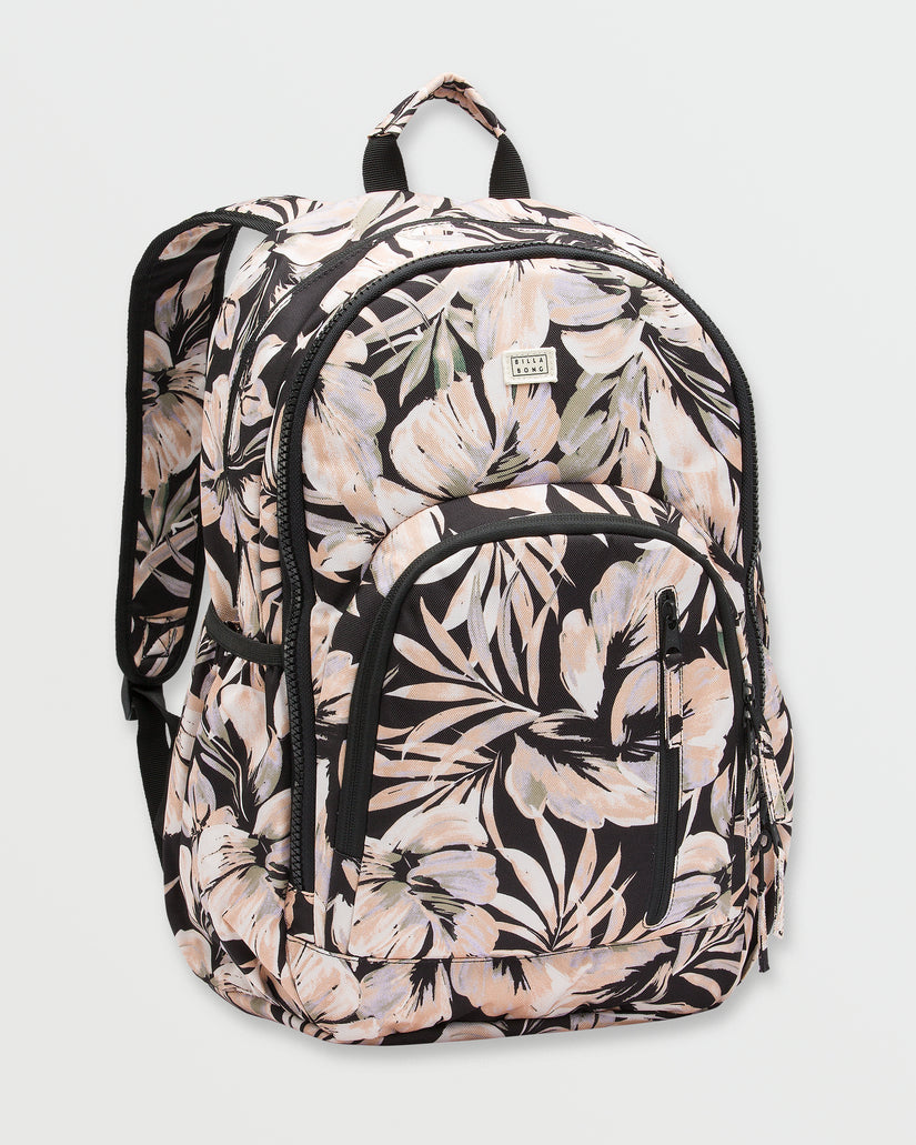Roadie Backpack Black Floral Billabong