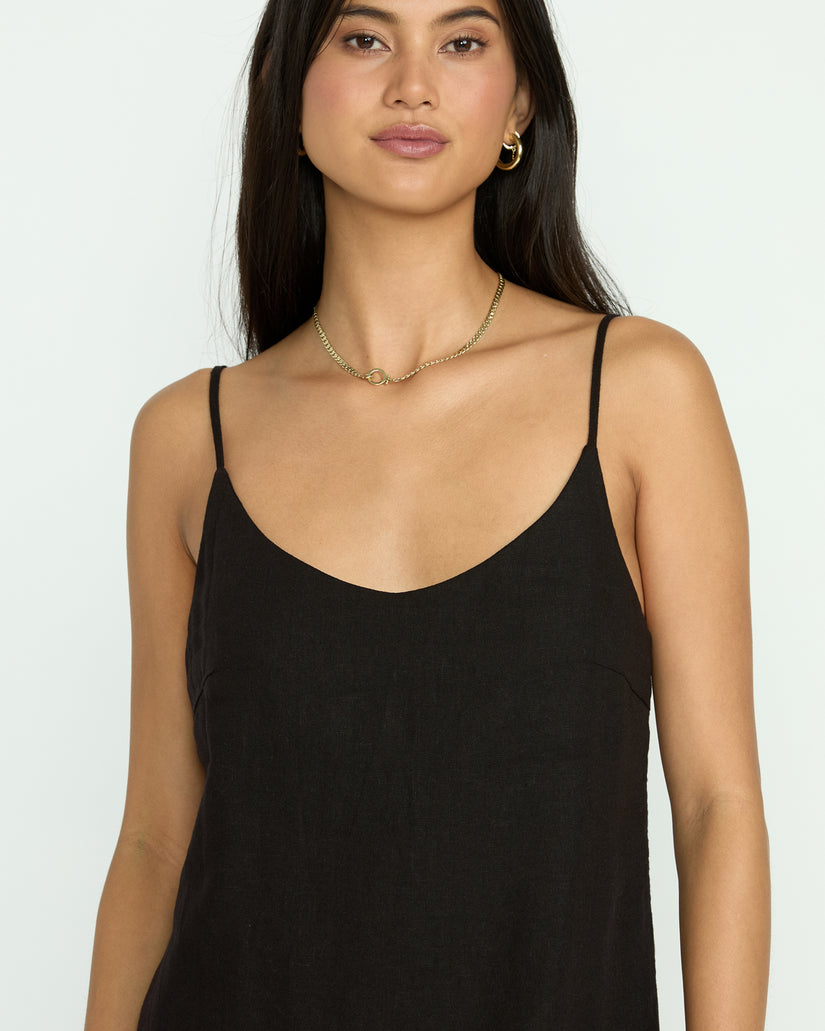 Billabong Women's Summer Love Mini Slip Dress - Black | S Billabong Women's Summer Love Mini Slip Dress - Black | S