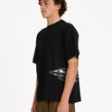 Chrome Diamond Short Sleeve Knit T-Shirt - Black