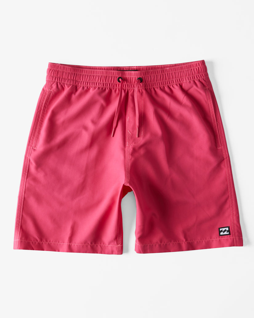 Boys All Day Elastic Waist 16" Shorts - Neon Pink