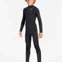 Boys 3/2 Absolute Chest Zip Full Wetsuit - Blue Fade